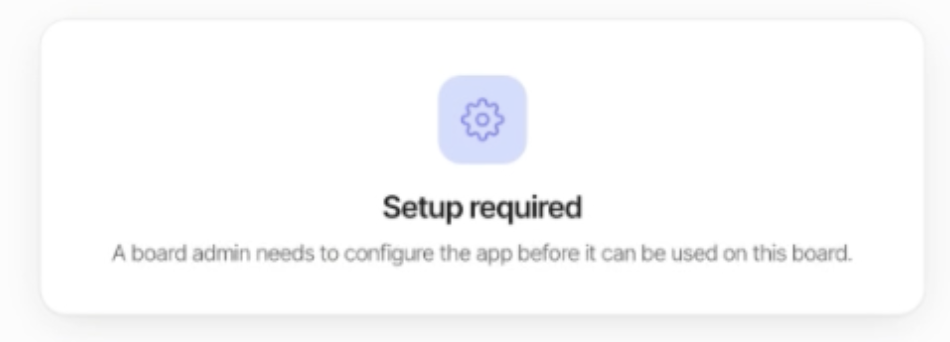 Setup required screen shown to non-admin users